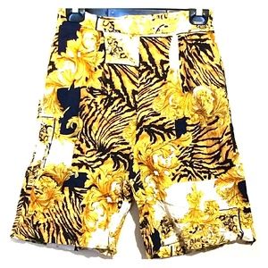 Vintage " Versace inspired" print shorts Sz L